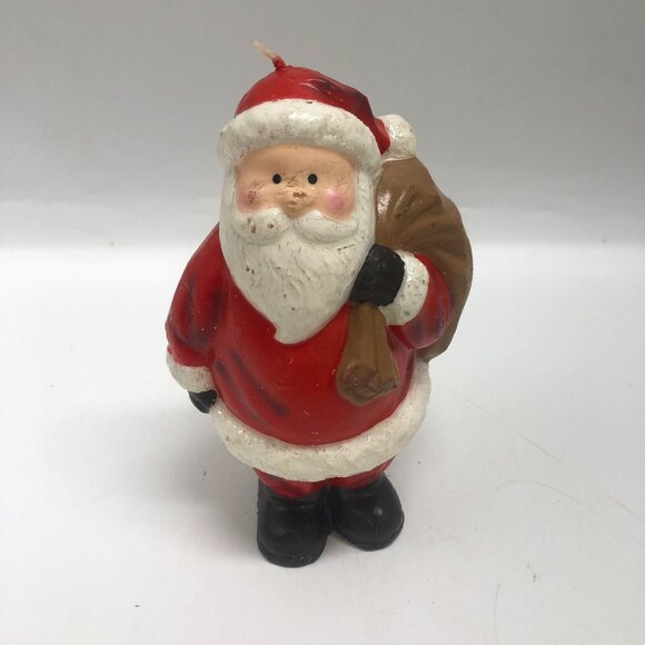 Vintage Santa Clause Candle  6.5" Tall Christmas holiday - Picture 1 of 6